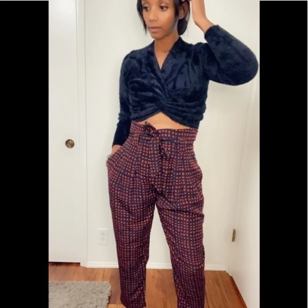 Arc & Co High-Waisted Paperbag Pant size small - Picture 9 of 15